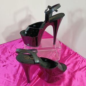 Pleaser Adore 709 6 Inch Heels Platform Open Toe Women SZ 9 Pole Shoes Mens SZ 7